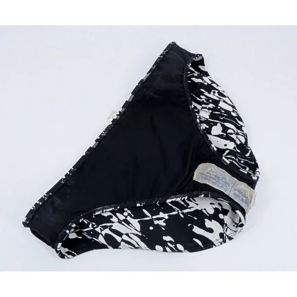 Shape Fx Swim Bikini Bottom Womens 18 Black Abstract Print Tummy Control Resort - Picture 5 of 10